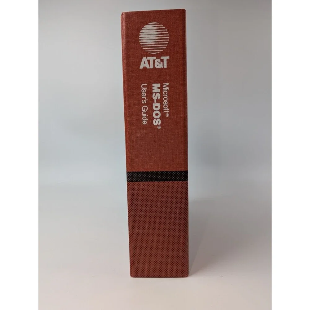 AT&T Microsoft MS-DOS User’s Guide Binder Vintage System Programming (Empty)